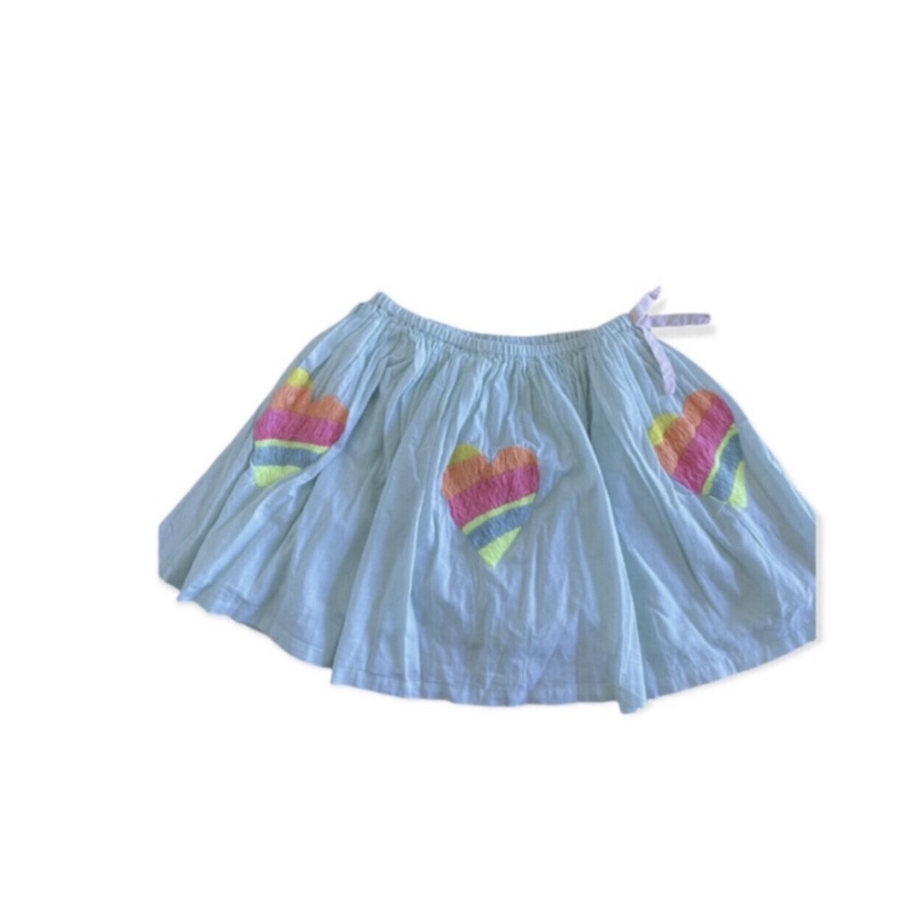 Everbloom Embroidered Heart Skirt